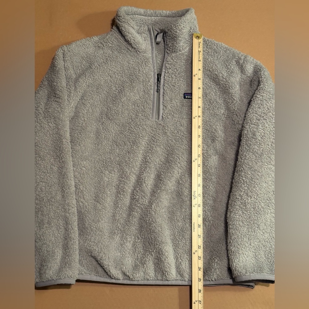 Patagonia Los Gatos 1/4 Zip Sherpa Fleece Jacket Gray Women’s Size L